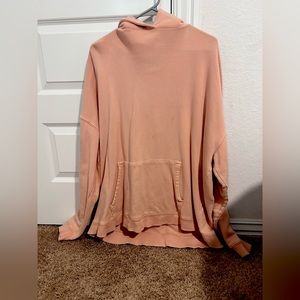 Large salmon colored hoodie